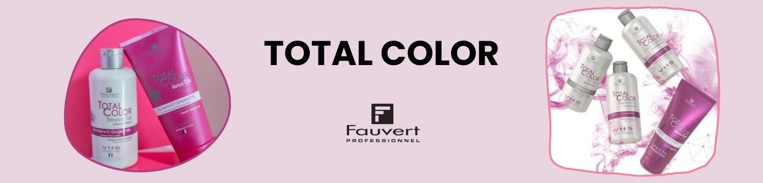Gamme Total Color de Fauvert Professionnel : Soins des cheveux color&eacute;s, d&eacute;color&eacute;s et m&eacute;ch&eacute;s.